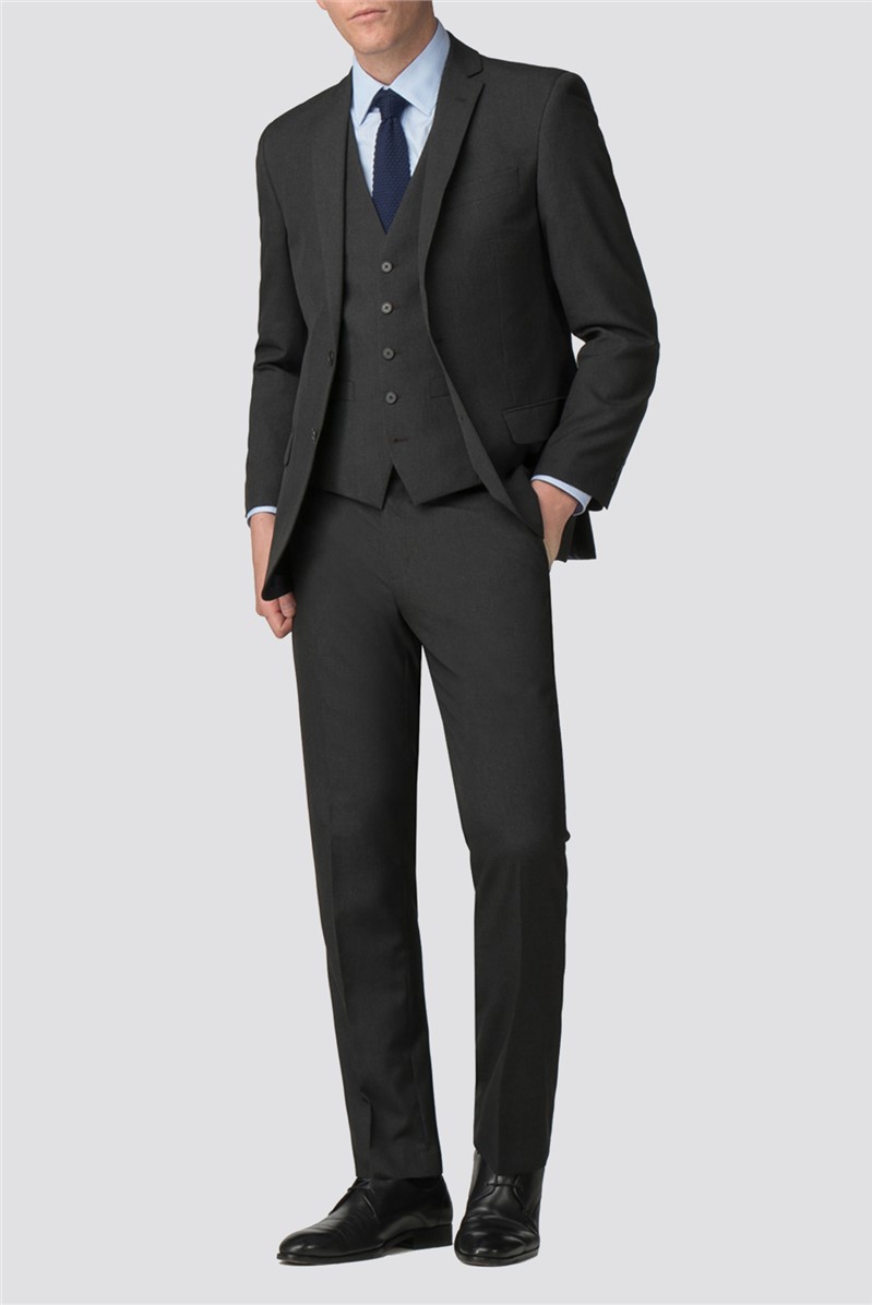 Branded Charcoal Regular Fit Suit Jacket