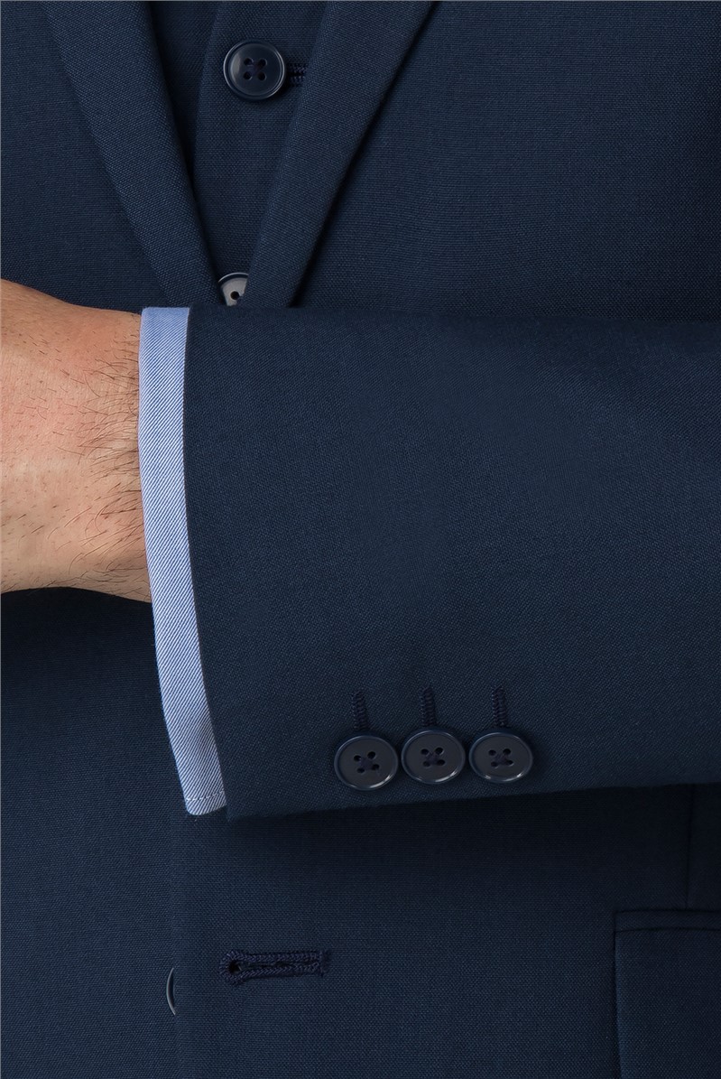 Branded Blue Regular Fit Suit Jacket