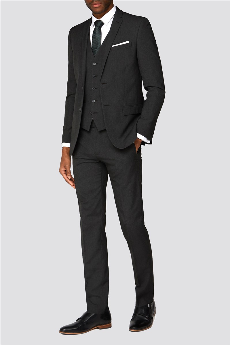  Slim Fit Charcoal Suit Jacket