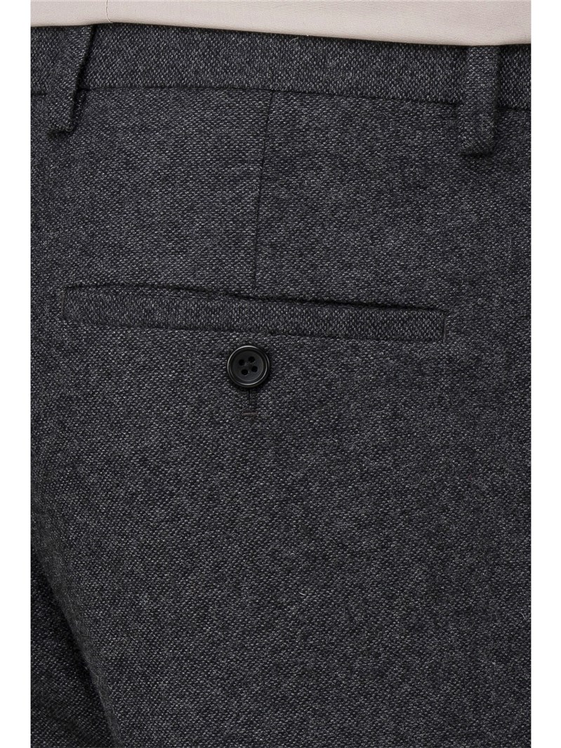 Grey Donegal Slim Fit Suit Trouser