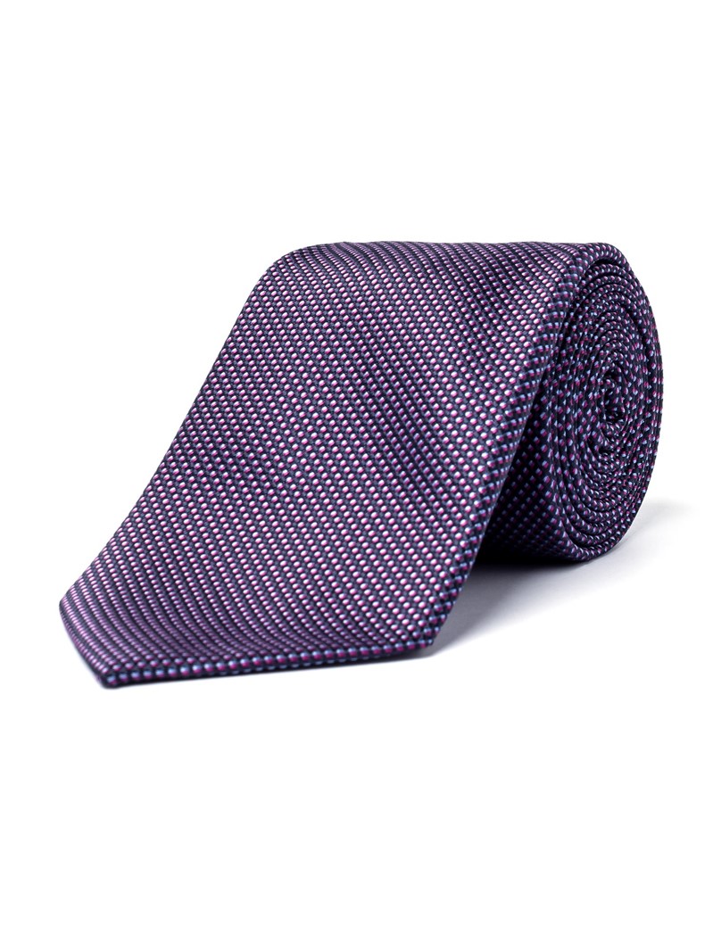 Scott & Taylor Fuchsia Micro Tie