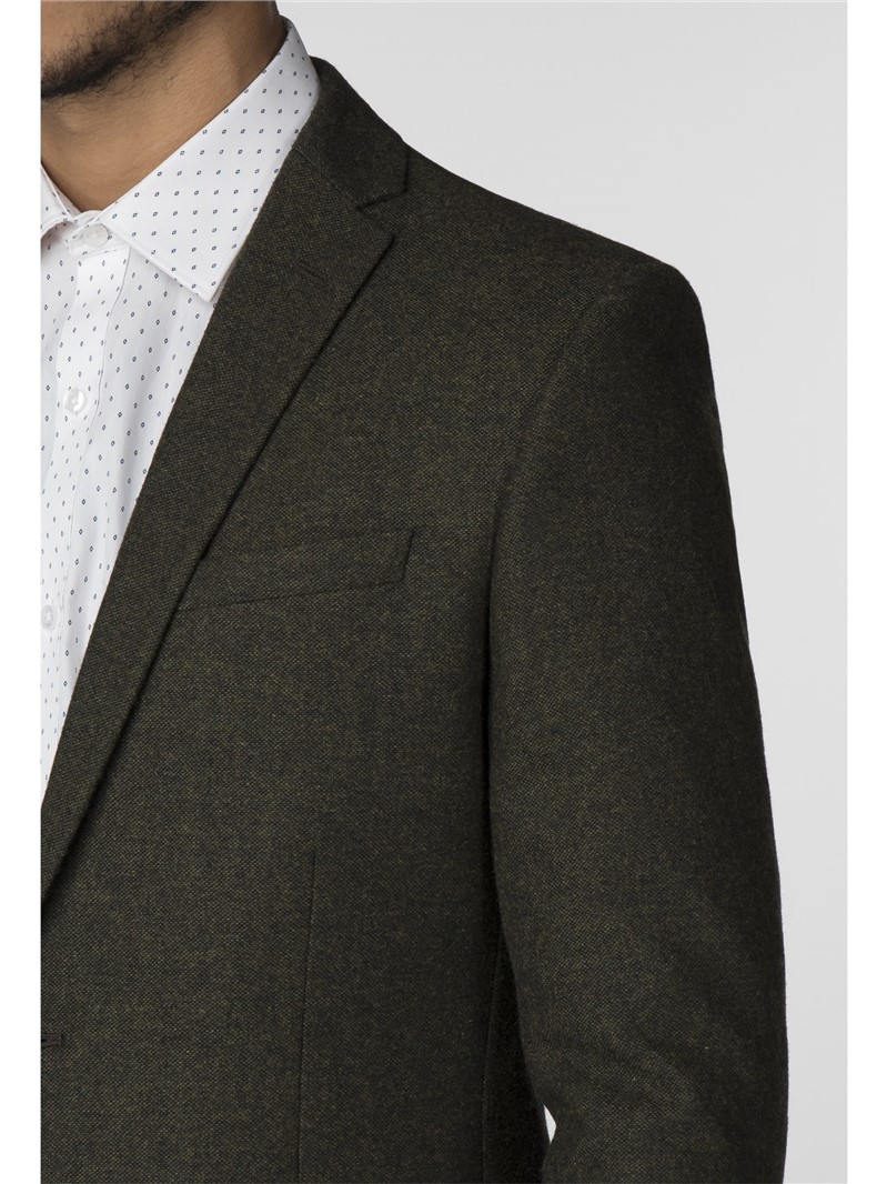  Green Donegal Tweed Slim Fit Jacket