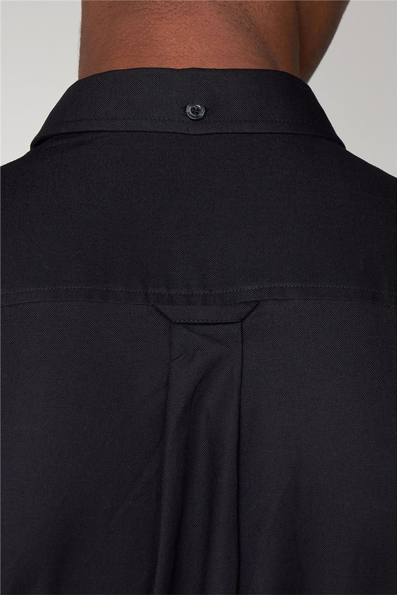  Black Long Sleeved Oxford Shirt