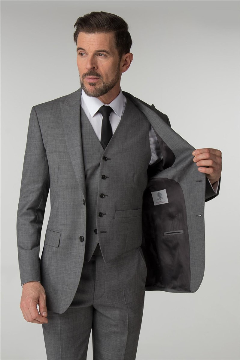 Alexandre of England | Men's Grey Pick & Pick Suit | Suit Direct