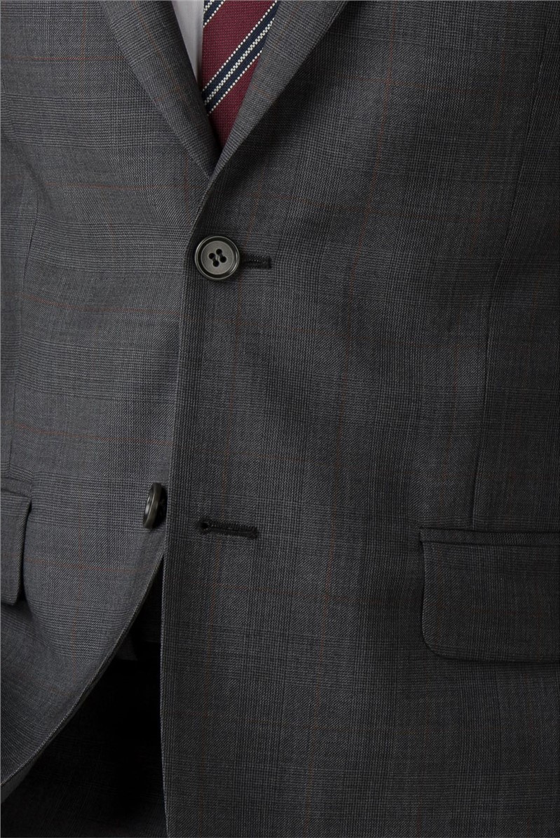  Regular Fit Grey Check Jacket