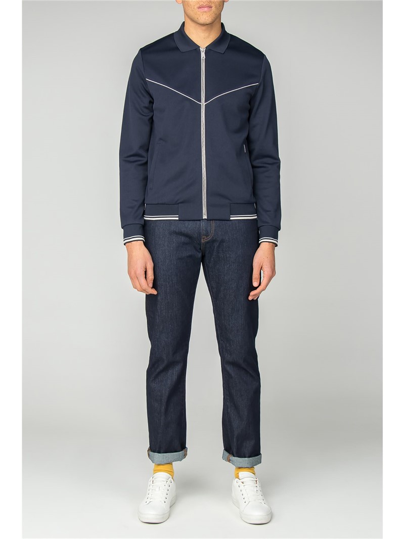  Navy Tricot Track Top