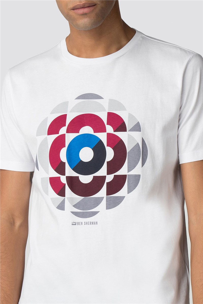 Ben Sherman Kaleidoscope Mod Target TShirt SuitDirect.co.uk
