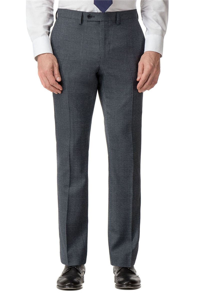 Stvdio Blue Grey Texture Tailored Fit Suit Trouser