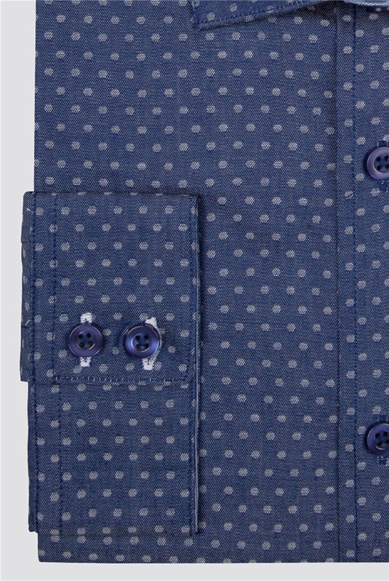  Blue Polka Dot Shirt