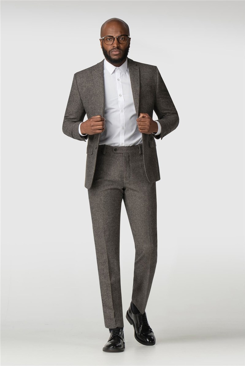 Jeff Banks Stvdio | Oatmeal Tweed Ivy League Suit | Suit Direct