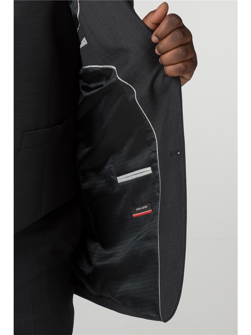  Charcoal Birdseye Regular Fit Jacket