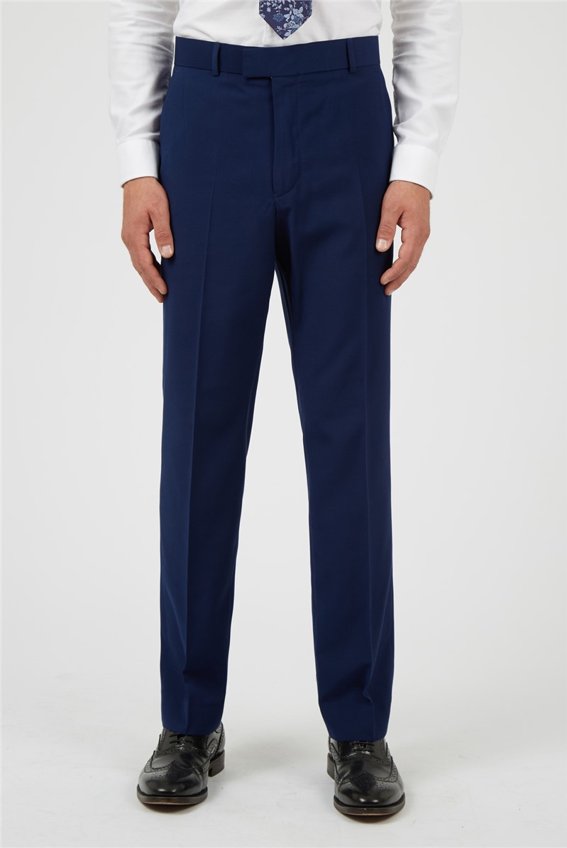 Men Casual Trouser Online - Popcorn Navy Blue | DaMENSCH