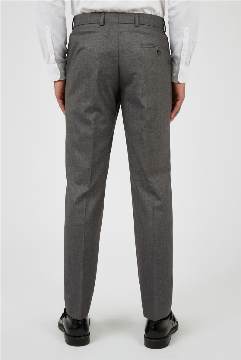  Slim Fit Grey Plain Trousers