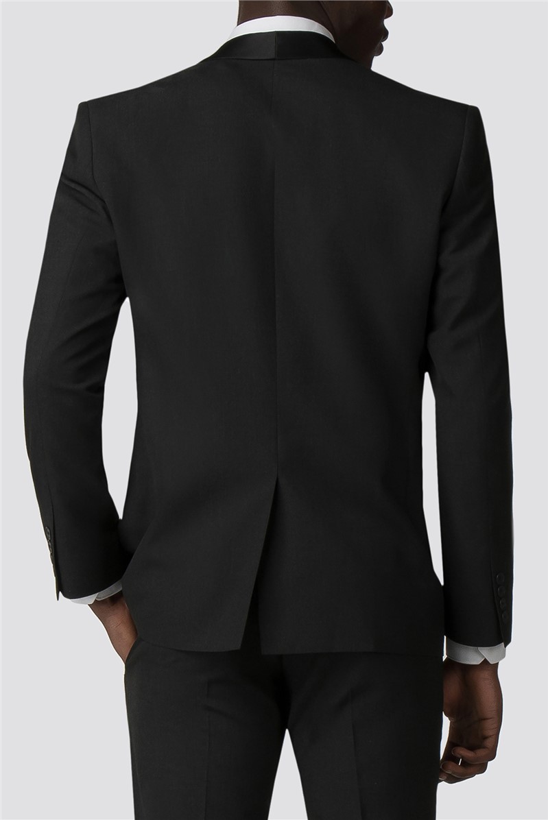 Branded Charcoal Slim Fit Tuxedo Jacket