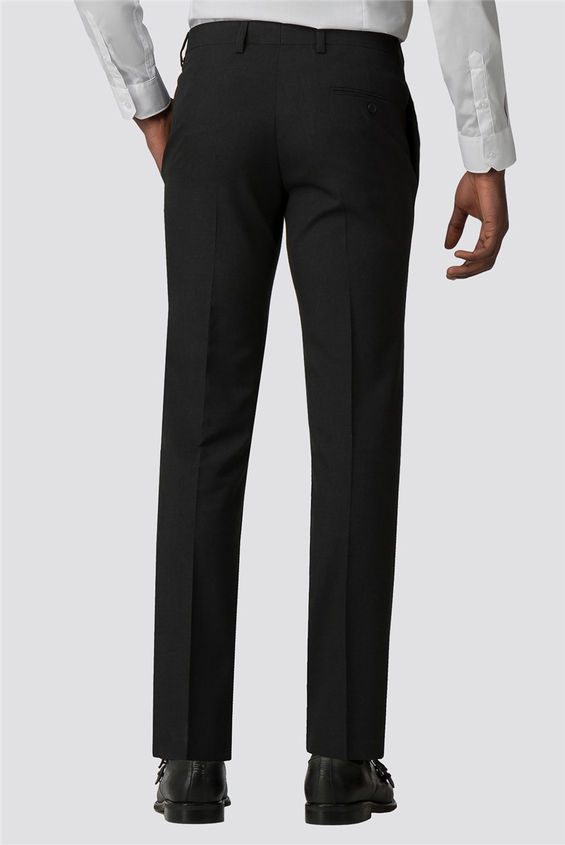 Branded Charcoal Slim Fit Tuxedo Trousers