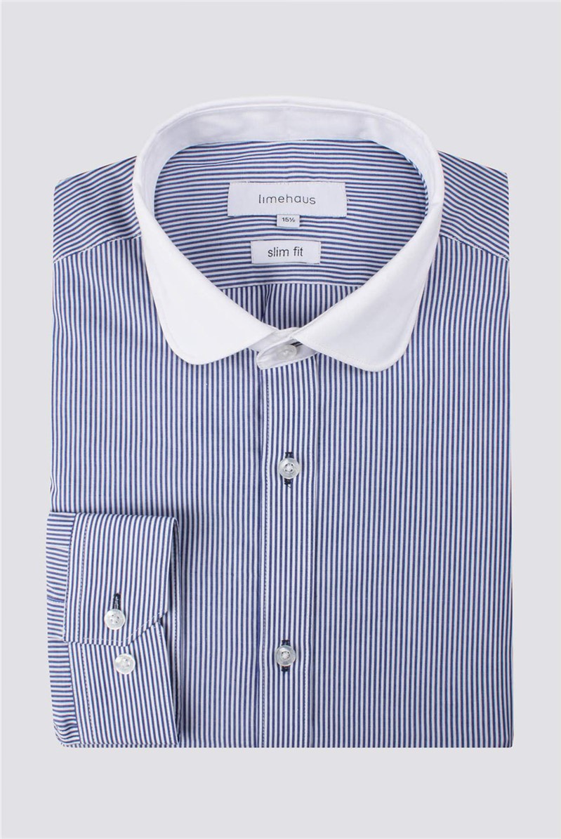  Blue Stripe Penny Round Shirt