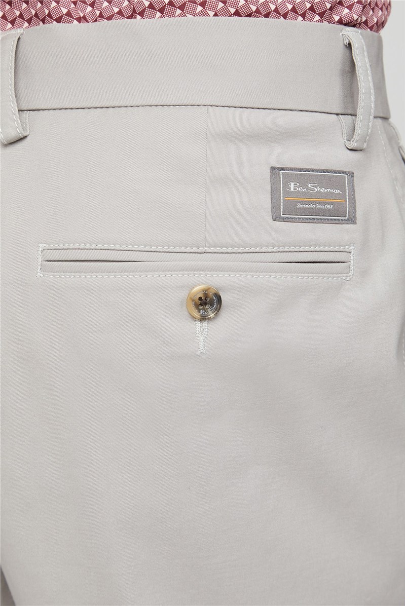  Men's Light Grey Chino Shorts