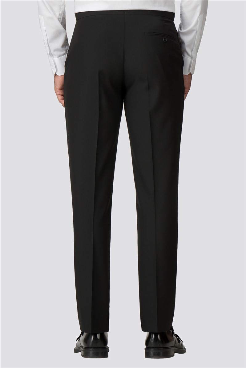  Black Regular Fit Tuxedo Trouser