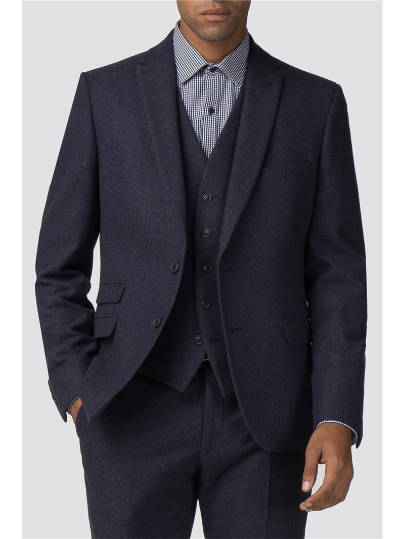 Ben Sherman Main Line Blue Tweed Camden Jacket Suit Direct