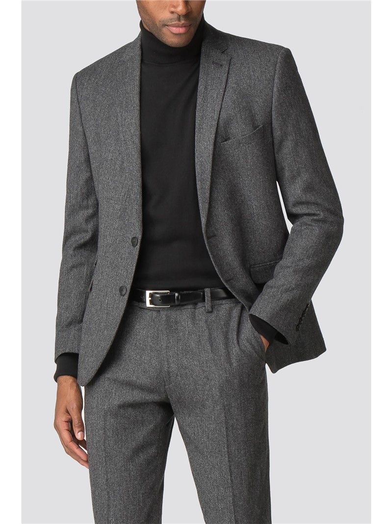 Ben Sherman Men s Charcoal Grey Tweed Suit Suit Direct