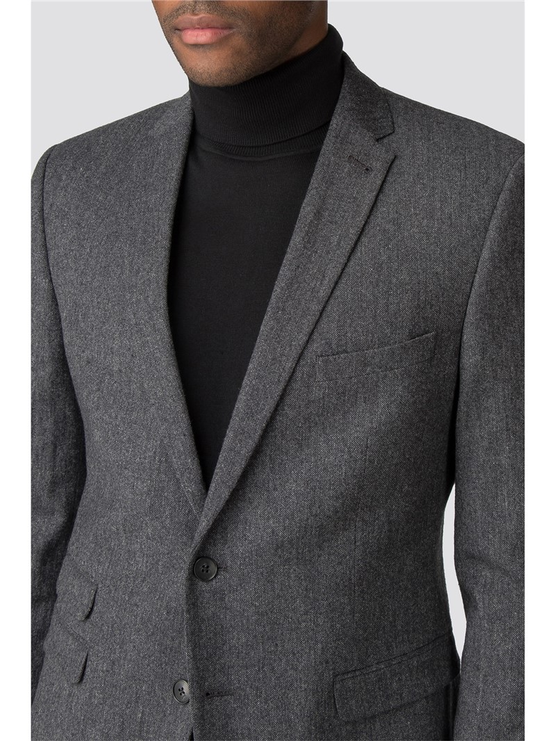  British Charcoal Tweed Camden Suit Jacket