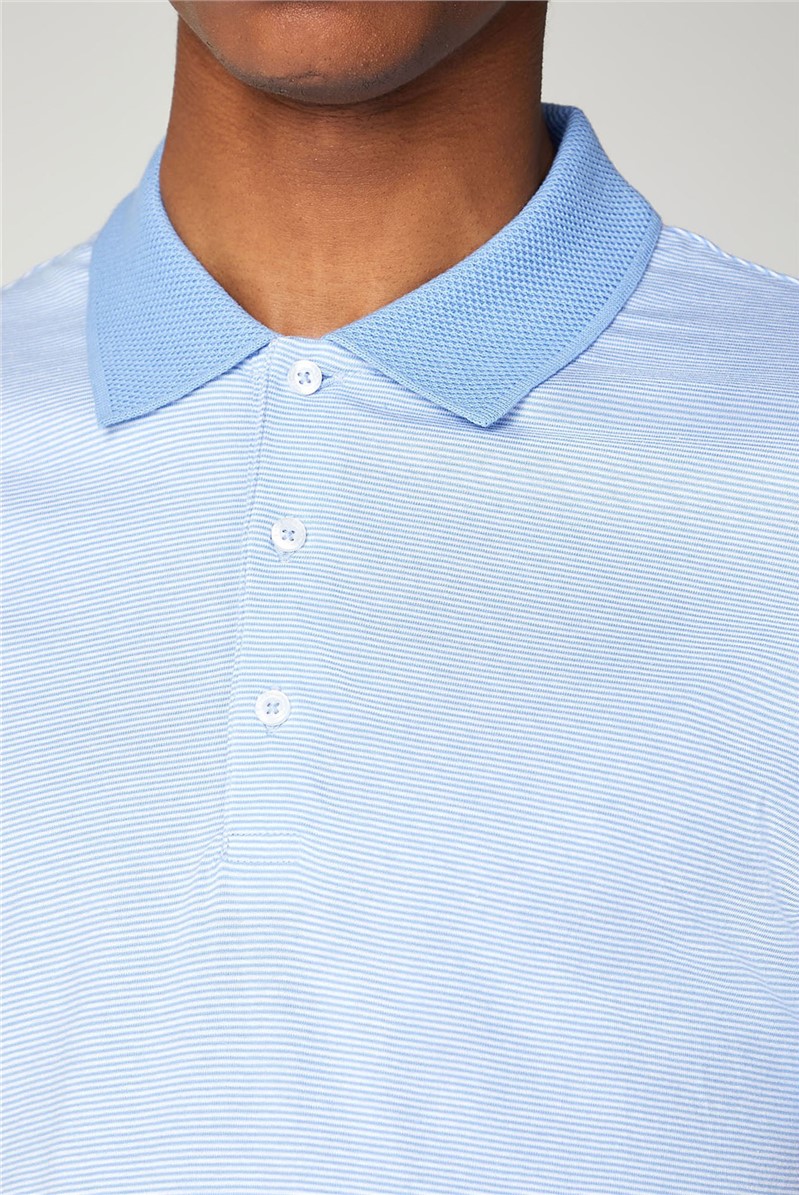  Fine Stripe Jersey Polo