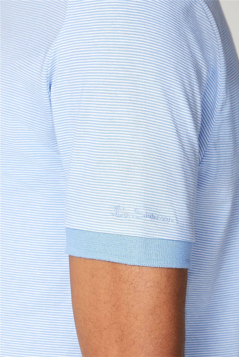  Fine Stripe Jersey Polo