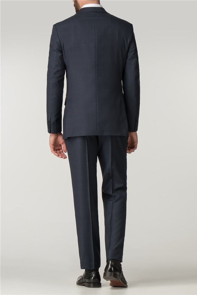 Alexandre of England | Regular Fit Navy Check Suit | Suit Direct