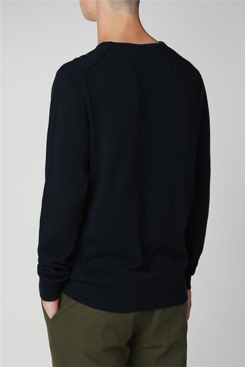 Ben Sherman | Men's Black Crew Neck Jumper | Suit Direct