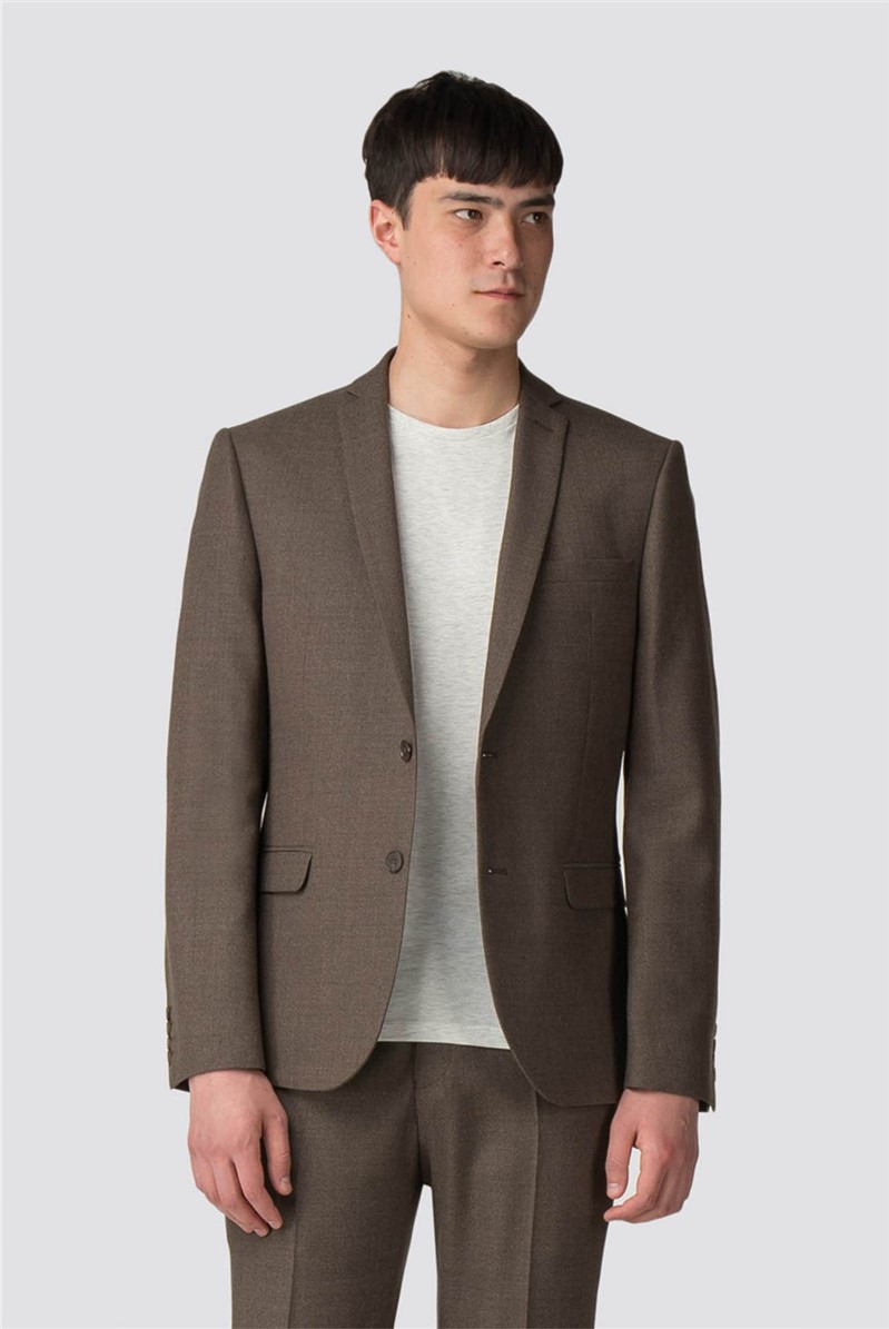  Oatmeal Jaspe Skinny Fit Jacket