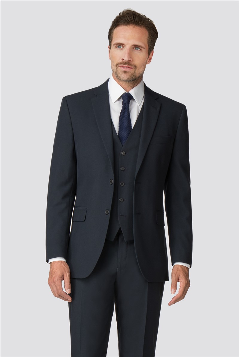 Racing Green | Navy Tailored Fit Suit Jacket | SuitDirect.co.uk