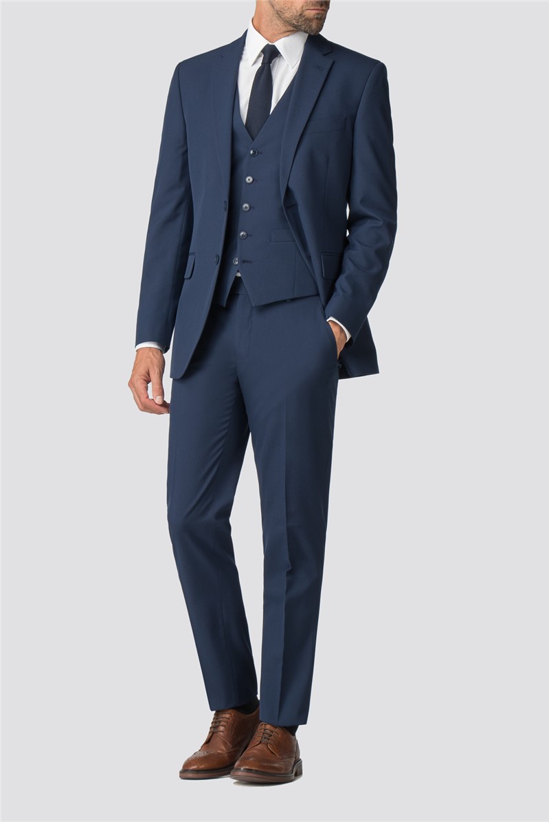  Bright Blue Tailored Fit Suit