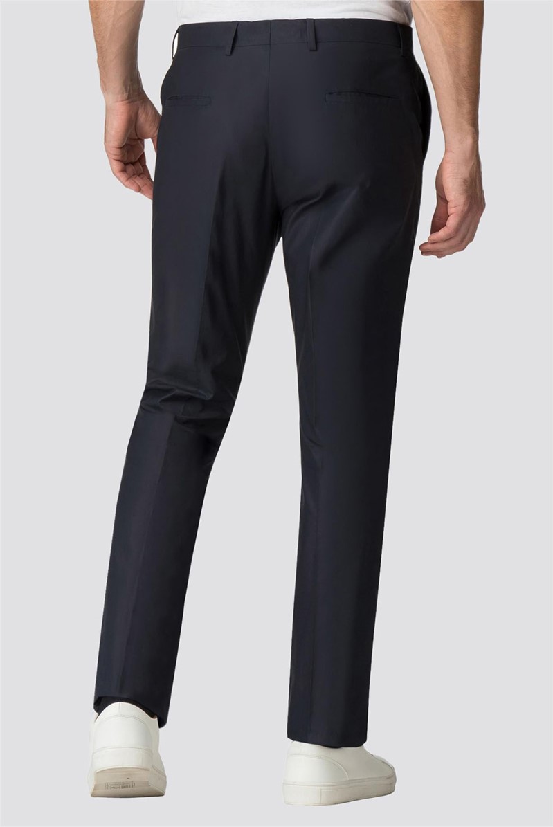  Navy Casual Cotton Trousers