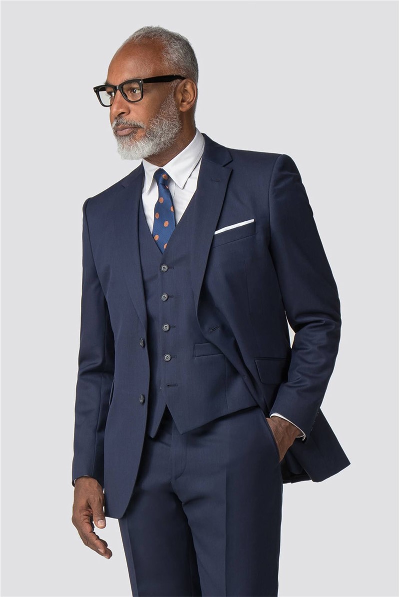  Regular Fit Navy Twill Performance Suit