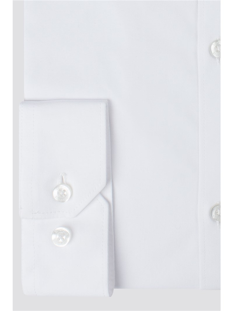 Limehaus | Men's White Grandad Shirt | Suit Direct