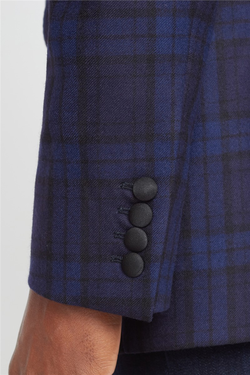 Black Blue Tartan Dinner Jacket