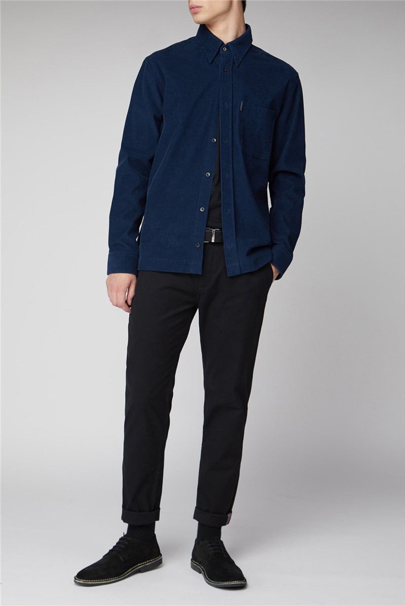 Ben Sherman | Navy Corduroy Heavy Overshirt | SuitDirect.co.uk