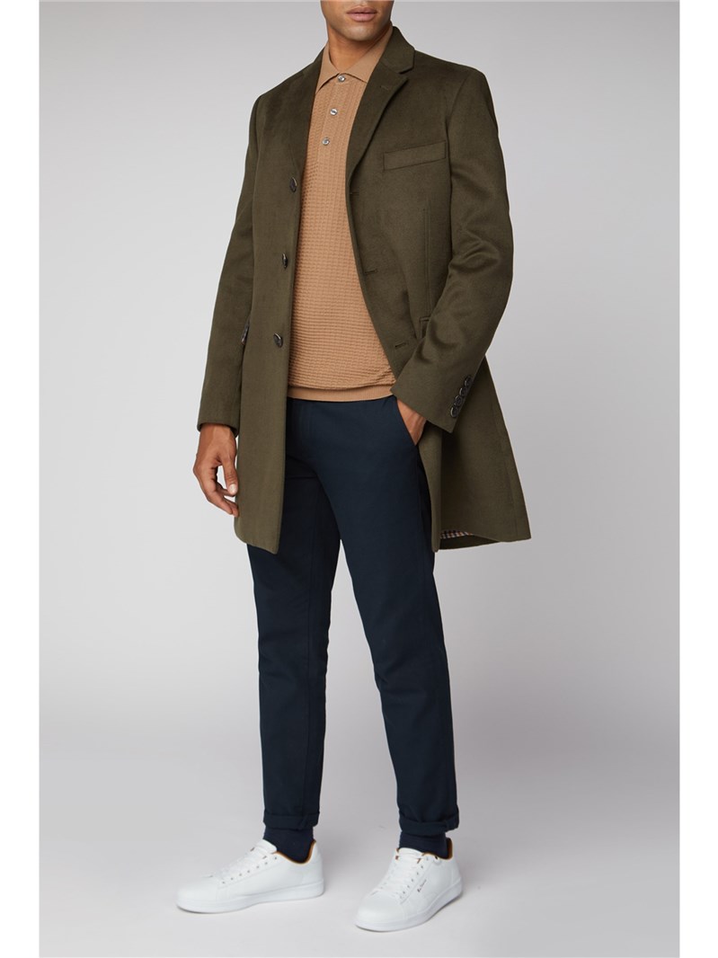  Khaki Tailored Coat