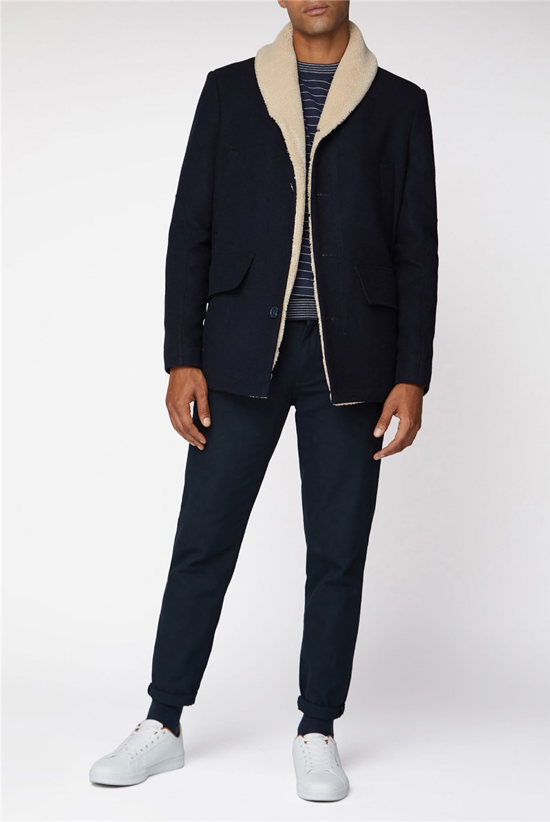  Heavyweight Shawl Collar Coat