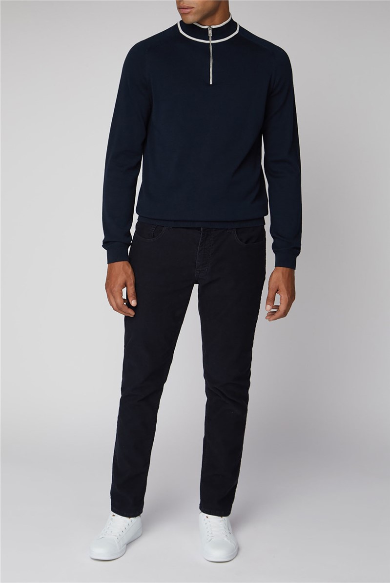 Ben Sherman | Corduroy Skinny Fit Navy Jeans | SuitDirect.co.uk