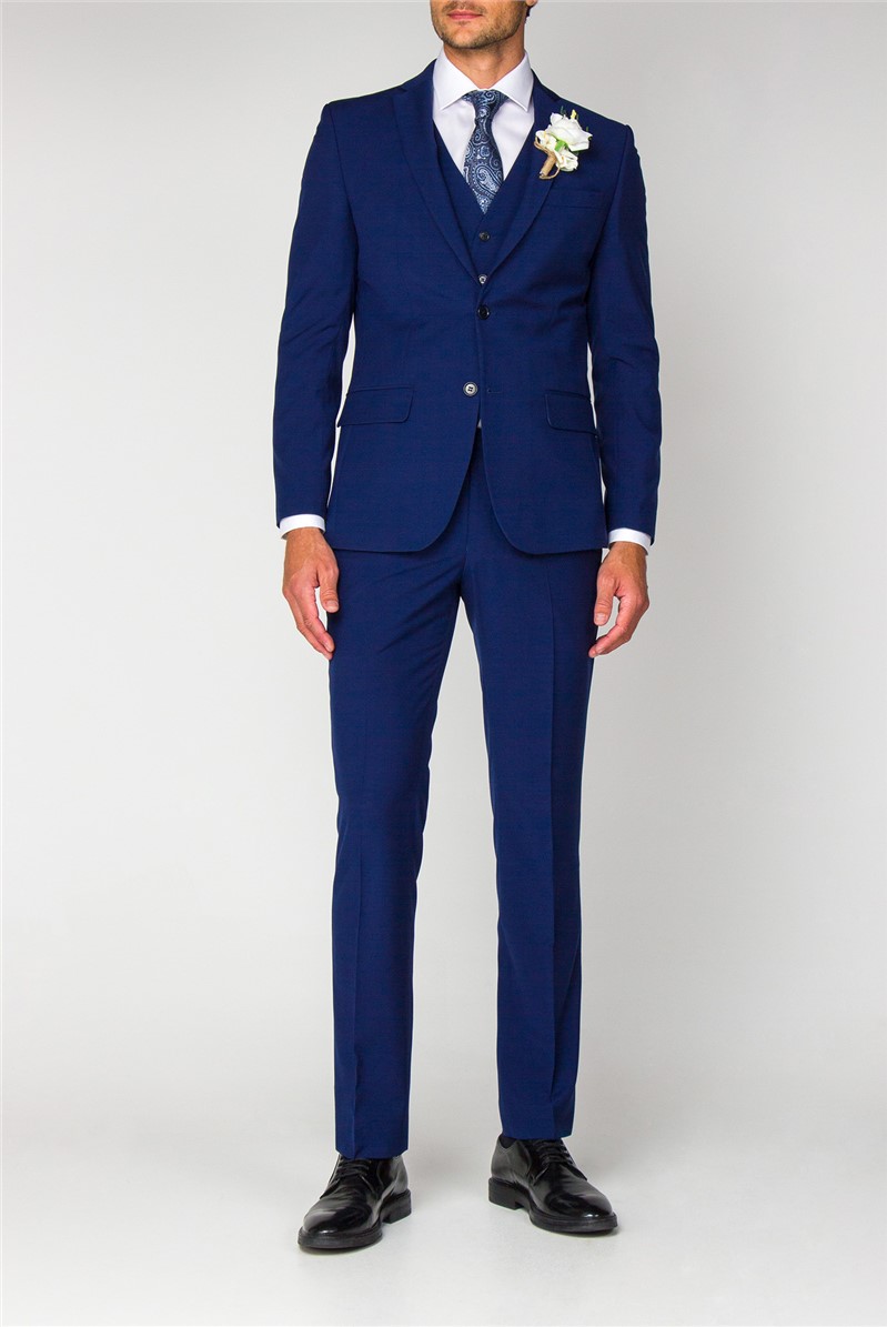  Occasions Blue Regular Fit Suit Jacket