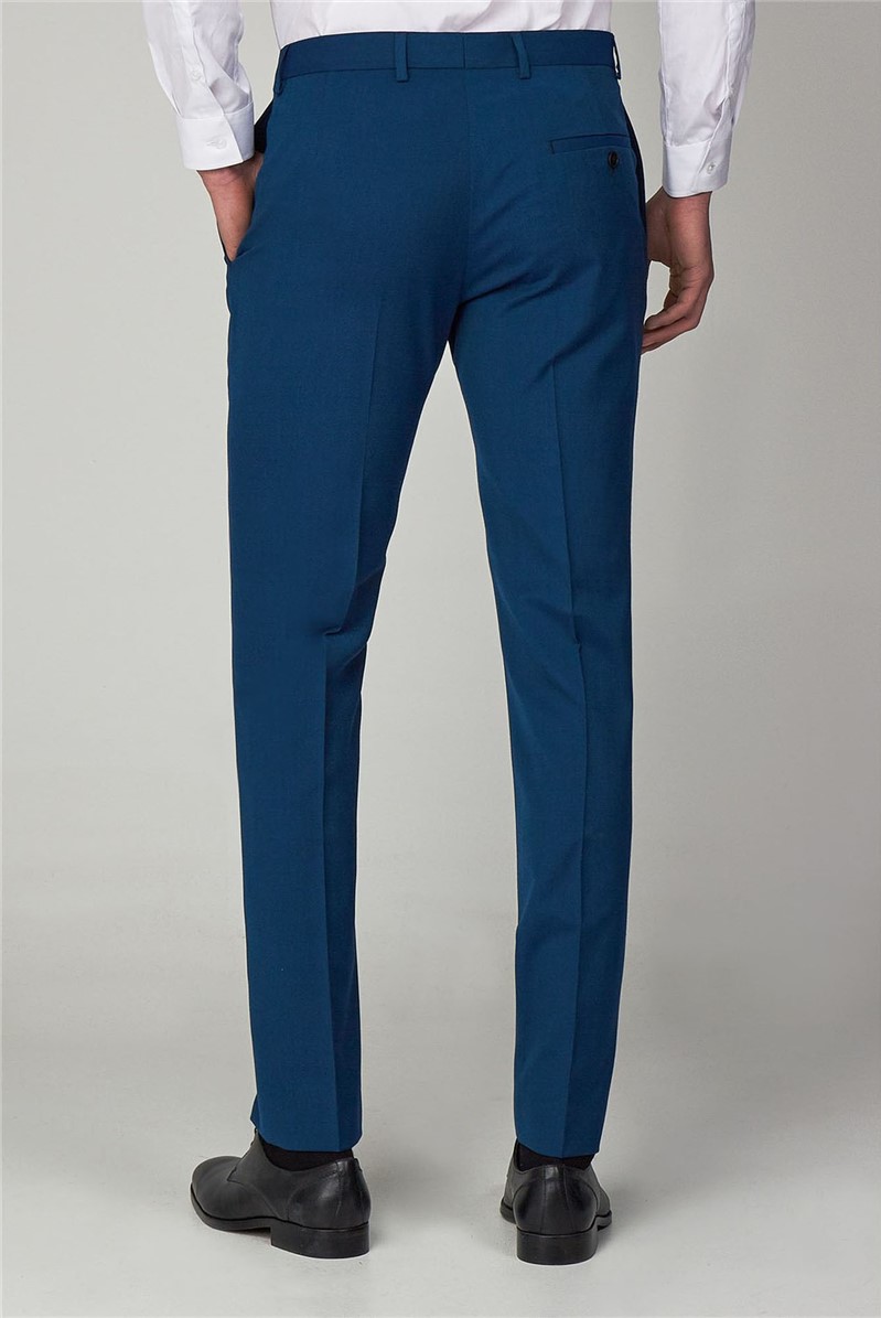  Teal Razoredge Slim Fit Suit Trousers