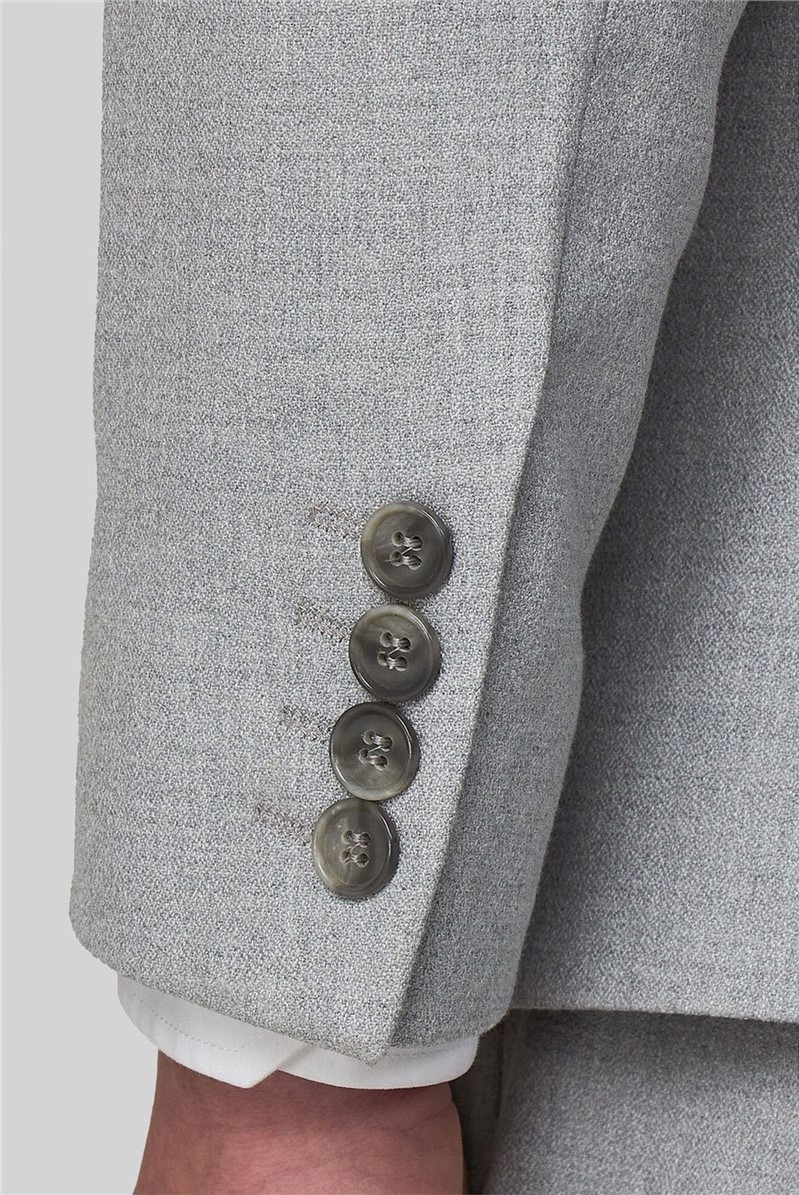  Light Grey Slim Fit Suit Jacket