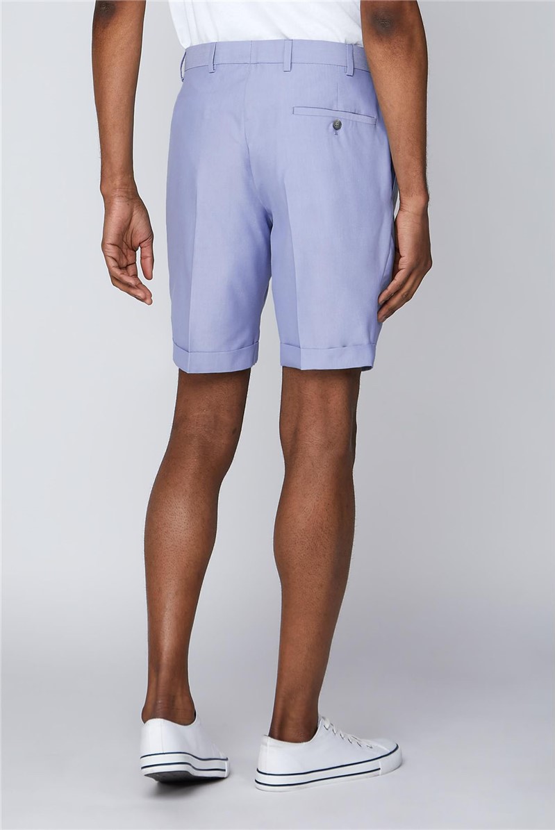 Limehaus | Men's Lilac Slim Fit Shorts | Suit Direct