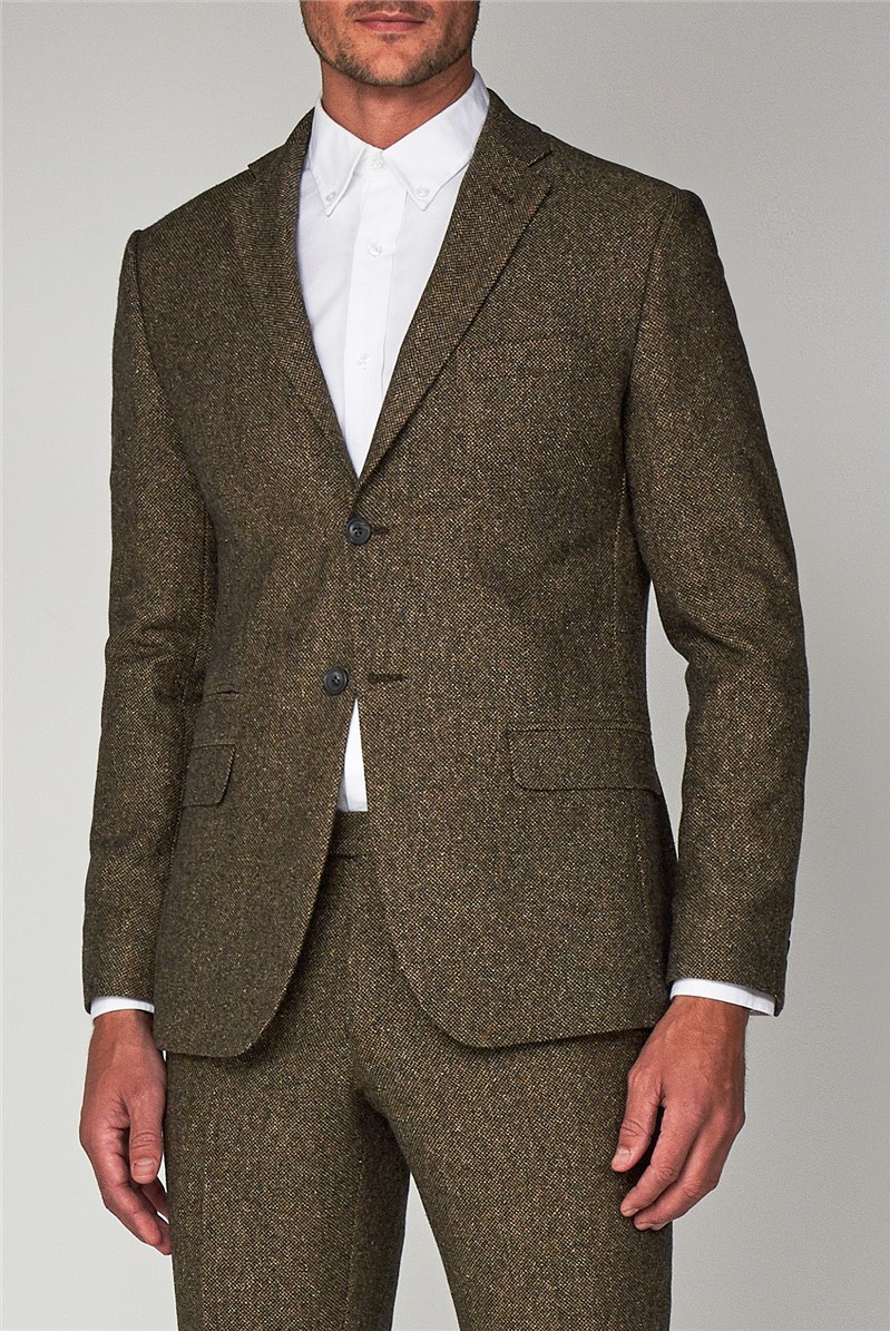  Oatmeal texture Tailored Fit Waistcoat