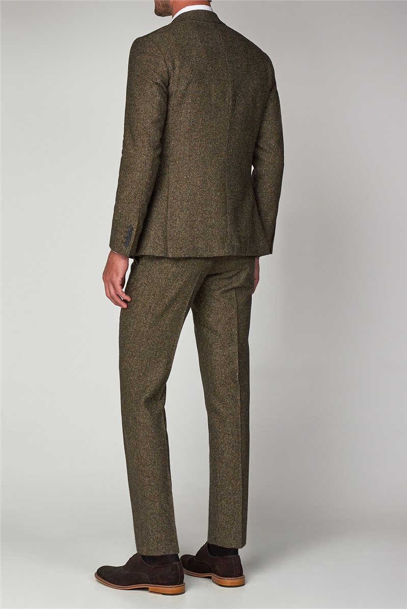  Oatmeal texture Tailored Fit Waistcoat