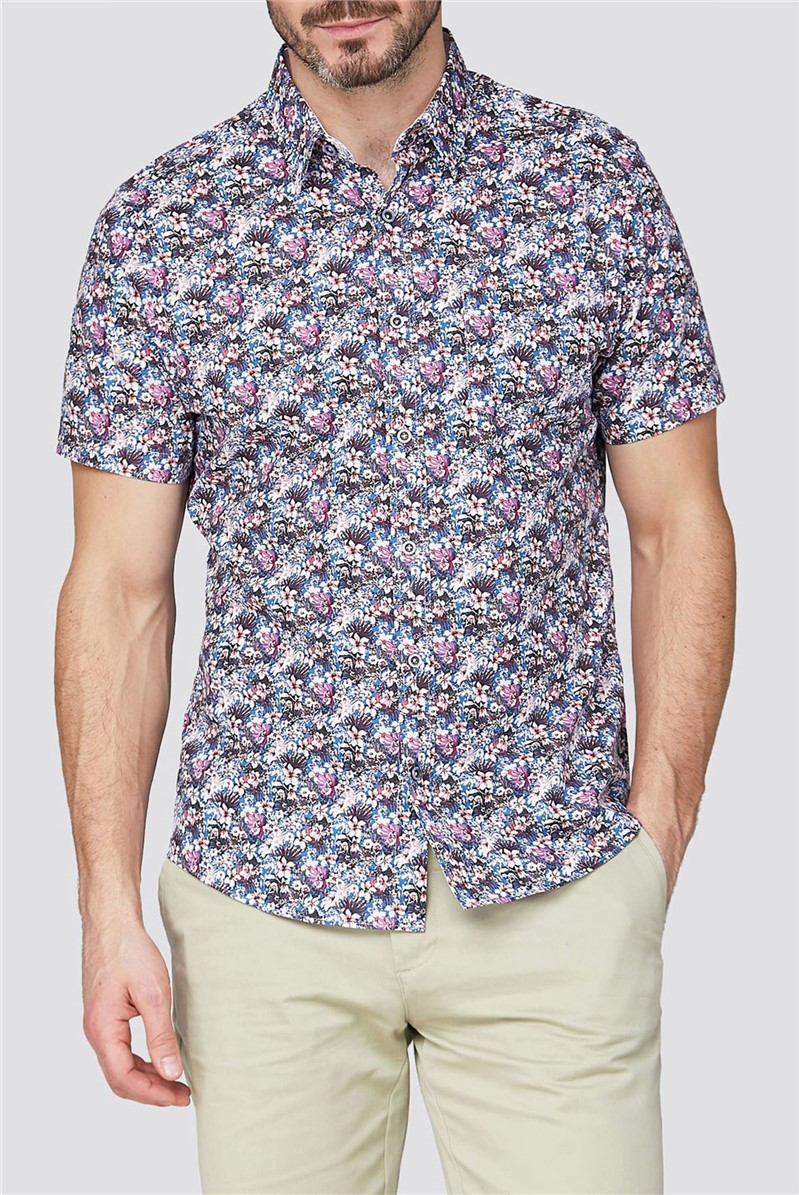 Stvdio Casual Busy Floral Print Shirt