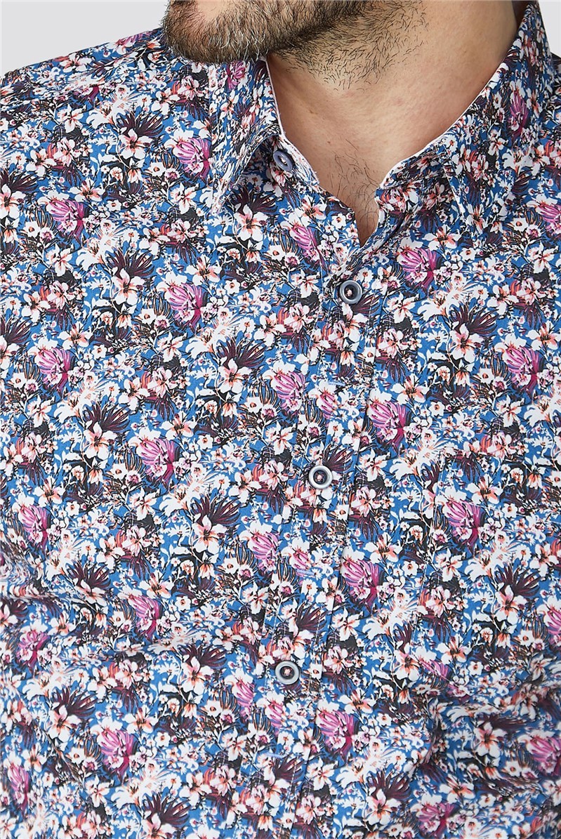 Stvdio Casual Busy Floral Print Shirt