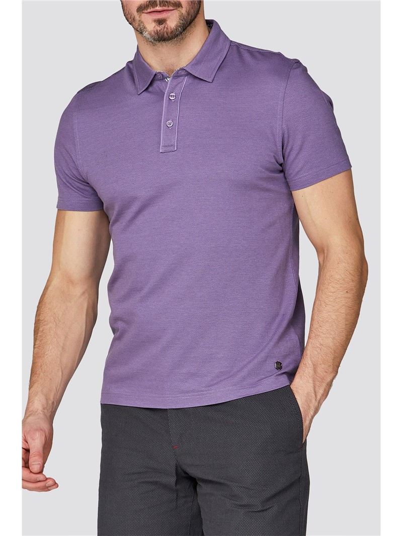  Lilac Microcheck Polo