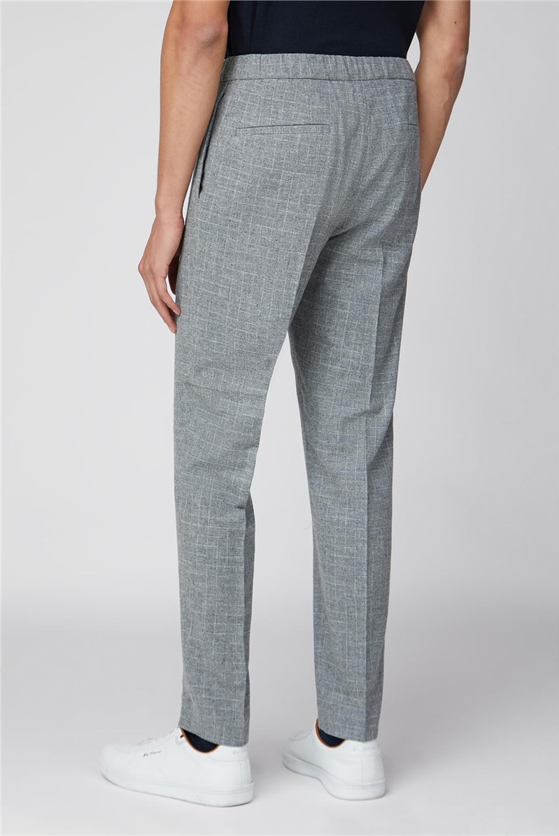  Light Grey Broken Check Trousers